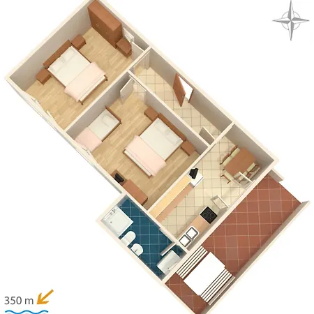 With Parking Space Biograd Na Moru, Biograd - 859 Appartamento *